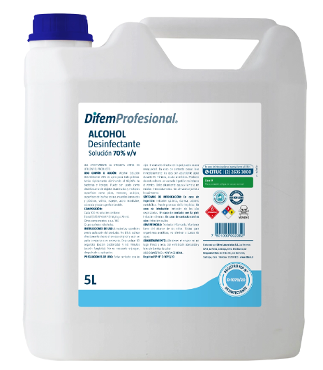 Alcohol 70° Difem Bidón 5 Lt