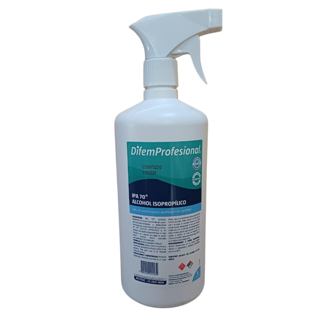 Alcohol Isopropílico 70° Difem Spray