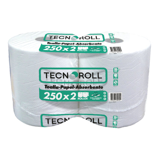 Toalla Papel Absorbente en Rollo 2x250mts